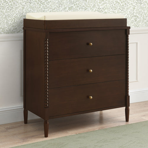 W135430 1324 Lily 3Drawer Dresser Walnut Espresso Lifestyle 101