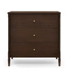 DCB: Walnut Espresso (1324) 14-Lily 3 Drawer Dresser with Interlocking Drawers