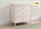 Soft Beige (1560) 20-Lily 3 Drawer Dresser with Interlocking Drawers