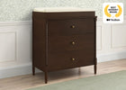 Walnut Espresso (1324) 11-Lily 3 Drawer Dresser with Interlocking Drawers