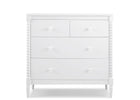 Bianca White (130) 25-Saint 4 Drawer Dresser with Changing Top and Interlocking Drawers
