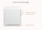 Bianca White (130) 23-Saint 4 Drawer Dresser with Changing Top and Interlocking Drawers