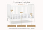 Bianca White (130) 5-Lily 4-in-1 Convertible Crib