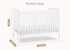 Bianca White (130) 7-Lily 4-in-1 Convertible Crib