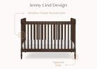 Walnut Espresso (1324) 20-Lily 4-in-1 Convertible Crib