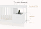 Bianca White (130) 6-Alice 5-in-1 Convertible Crib and Changer