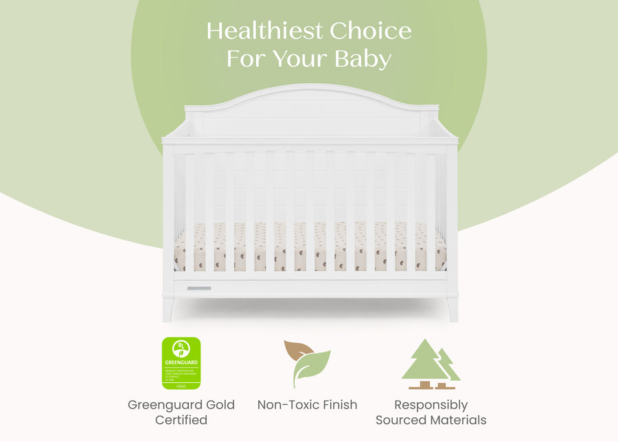 Bianca White (130) 21-Phoebe 6-in-1 Convertible Crib