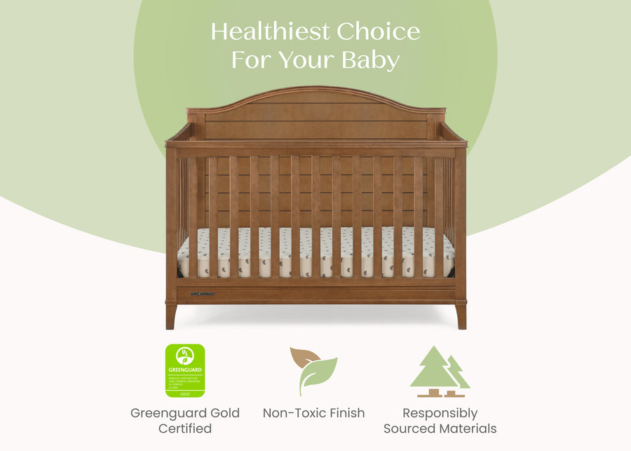 Chestnut (836) 4-Phoebe 6-in-1 Convertible Crib