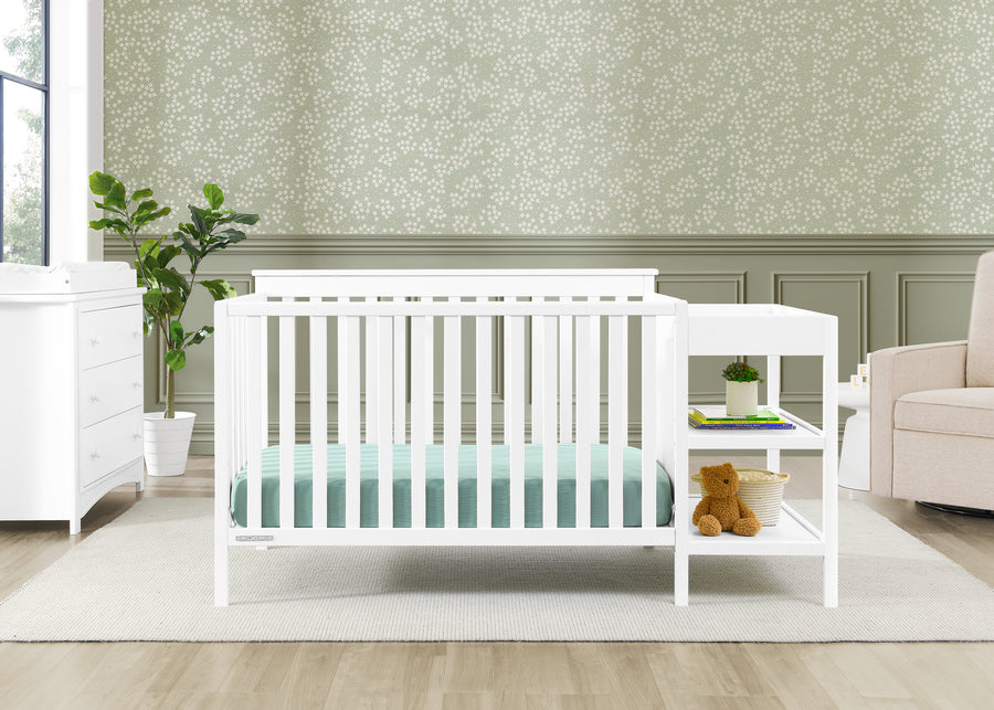 W137160 130 Ellie Crib and Changer Bianca White Lifestyle 17 34-Ellie 5-in-1 Convertible Crib and Changer