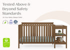 Chestnut (836) 8-Ellie 5-in-1 Convertible Crib and Changer