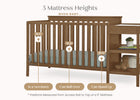 Chestnut (836) 5-Ellie 5-in-1 Convertible Crib and Changer