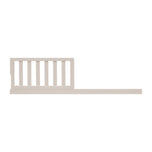 White wooden crib with slatted headboard on a white background - Soft Beige (1560) - Accessories