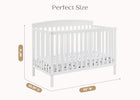 Bianca White (130) 24-Hanover 6-in-1 Convertible Baby Crib