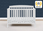 Bianca White (130) 19-Hanover 6-in-1 Convertible Baby Crib