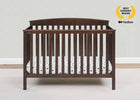 Walnut Espresso (1324) 36-Hanover 6-in-1 Convertible Baby Crib