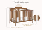 Chestnut (836) 57-Hanover 6-in-1 Convertible Baby Crib