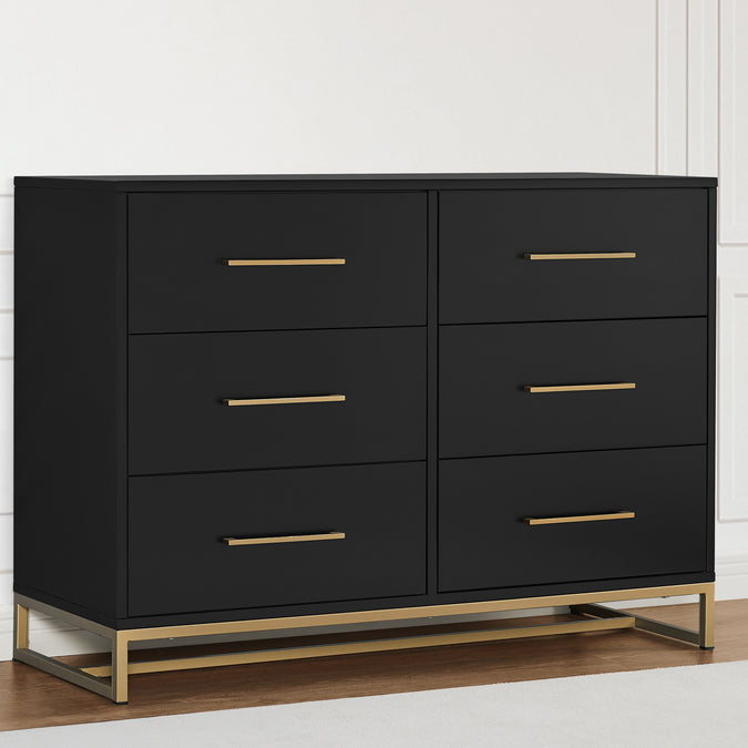 Jade 6 Drawer Dresser with Interlocking Drawers 26-Jade 6 Drawer Dresser with Interlocking Drawers