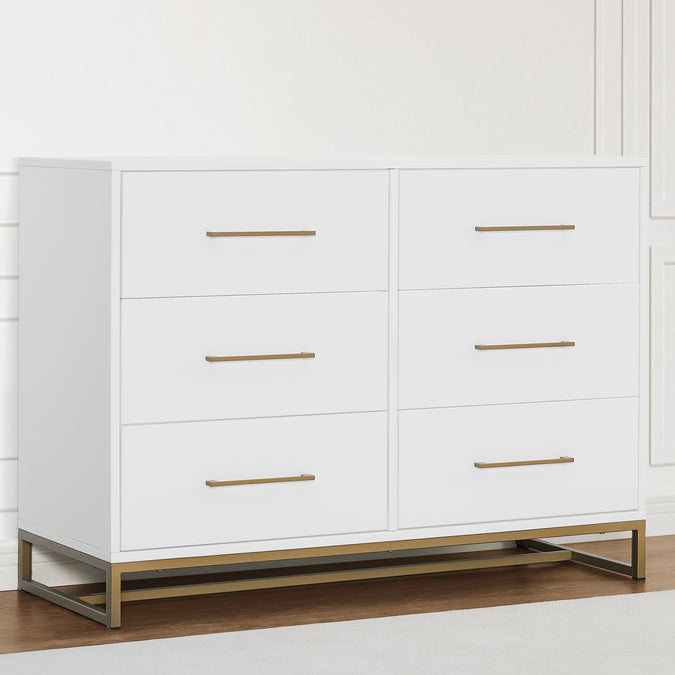 Jade 6 Drawer Dresser with Interlocking Drawers 11-Jade 6 Drawer Dresser with Interlocking Drawers