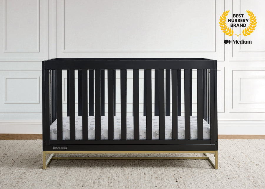 Ebony with Melted Bronze (1500) 18-Jade 4-in-1 Convertible Crib