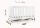 Bianca White with Melted Bronze (186) 7-Jade 4-in-1 Convertible Crib