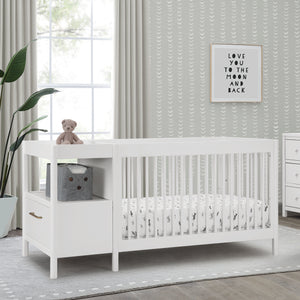 Zoe 5-in-1 Convertible Crib and Changer 4