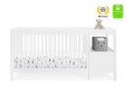 Bianca White (130) 13-Zoe 5-in-1 Convertible Crib and Changer