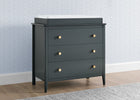 Charcoal Grey with Natural (1410) 2-Casey 3 Drawer Dresser