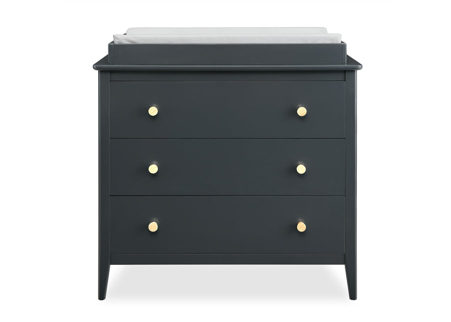 Charcoal Grey with Natural (1410) 3-Casey 3 Drawer Dresser