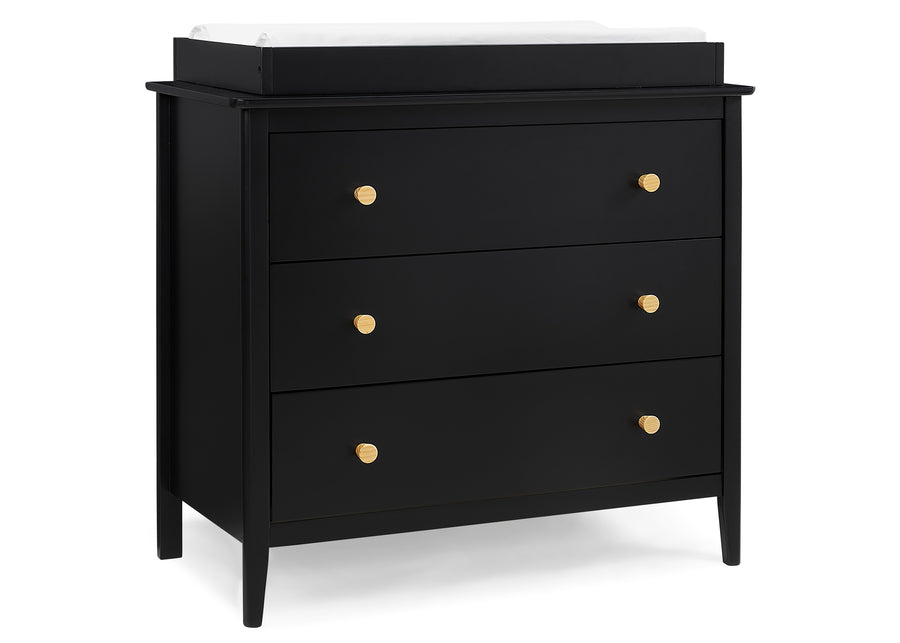 Ebony with Natural (1482) 14-Casey 3 Drawer Dresser
