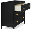 Ebony with Natural (1482) 16-Casey 3 Drawer Dresser