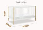 Bianca White with Natural (123) 44-Casey 6-in-1 Convertible Crib