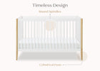 Bianca White with Natural (123) 43-Casey 6-in-1 Convertible Crib