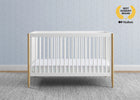Bianca White with Natural (123) 39-Casey 6-in-1 Convertible Crib