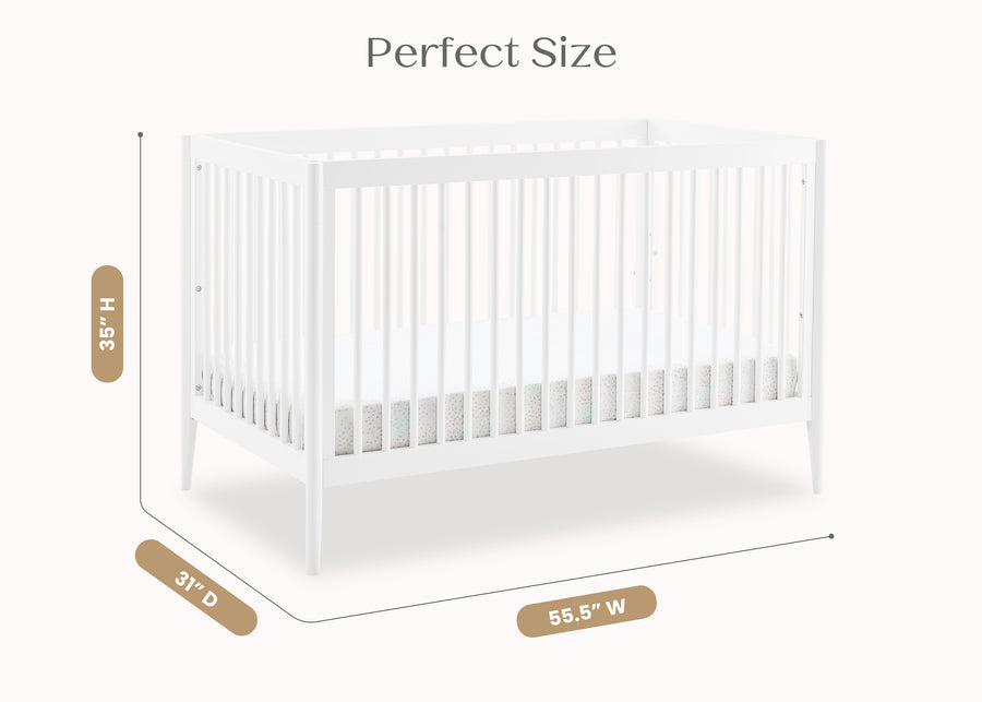 Bianca White (130) 25-Casey 6-in-1 Convertible Crib