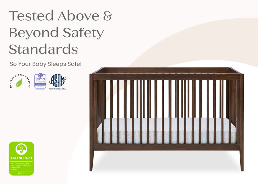 Walnut Espresso (1324) 64-Casey 6-in-1 Convertible Crib