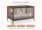 Walnut Espresso (1324) 61-Casey 6-in-1 Convertible Crib