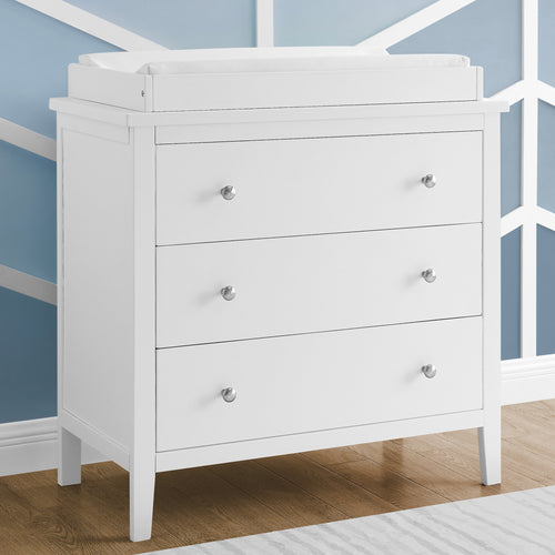 Campbell 3 Drawer Dresser with Interlocking Drawers