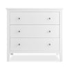 DCB: Bianca White (130) 7-Campbell 3 Drawer Dresser with Interlocking Drawers
