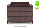 Dark Chocolate (207) 19-Canton / Eclipse 6 Drawer Dresser with Interlocking Drawers