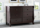 Dark Chocolate (207) 17-Canton / Eclipse 6 Drawer Dresser with Interlocking Drawers