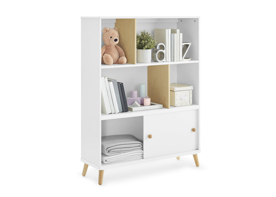 Bianca White with Natural (123) 6-Essex Bookcase