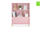 Blush Pink with Natural  (1380) 9-Hudson Bookcase