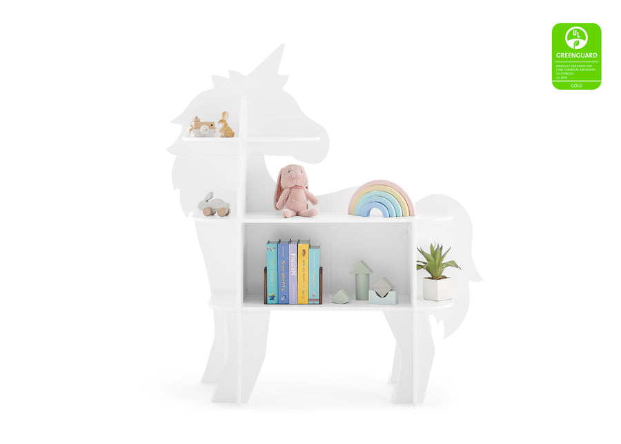 Unicorn White (1472) 2-Unicorn Bookcase