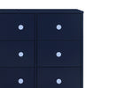 Navy with Light Blue (1476) 20-babyGap Legacy 6 Drawer Dresser