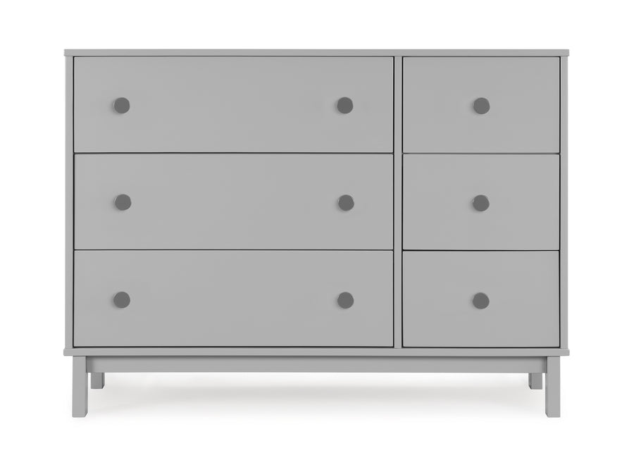Grey with Dark Grey (1478) 7-babyGap Legacy 6 Drawer Dresser
