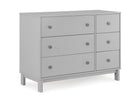 Grey with Dark Grey (1478) 6-babyGap Legacy 6 Drawer Dresser