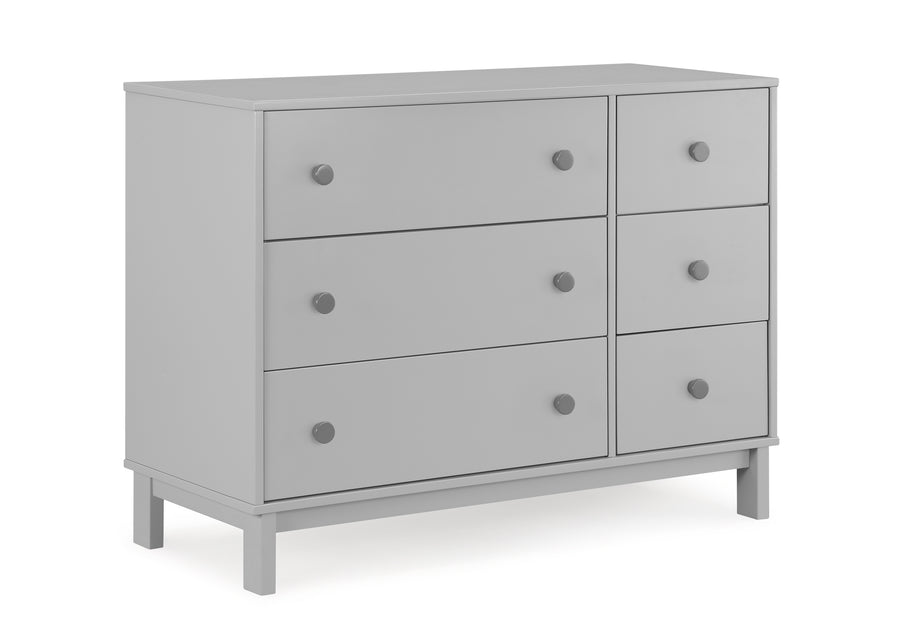Grey with Dark Grey (1478) 6-babyGap Legacy 6 Drawer Dresser
