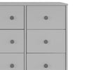 Grey with Dark Grey (1478) 5-babyGap Legacy 6 Drawer Dresser