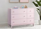 Blush Pink with Dark Pink (1480) 13-babyGap Legacy 6 Drawer Dresser