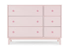 Blush Pink with Dark Pink (1480) 14-babyGap Legacy 6 Drawer Dresser